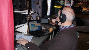 Ben achter het 80m station.